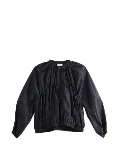 Amomento gathered zip-up jacket