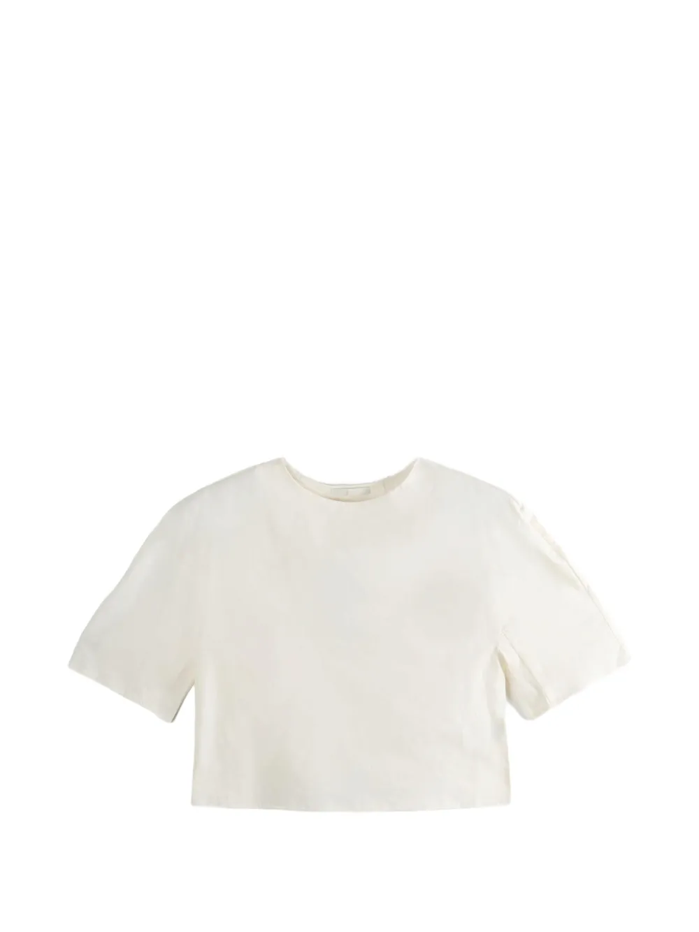 Amomento cropped elasticated-hem top - Toni neutri