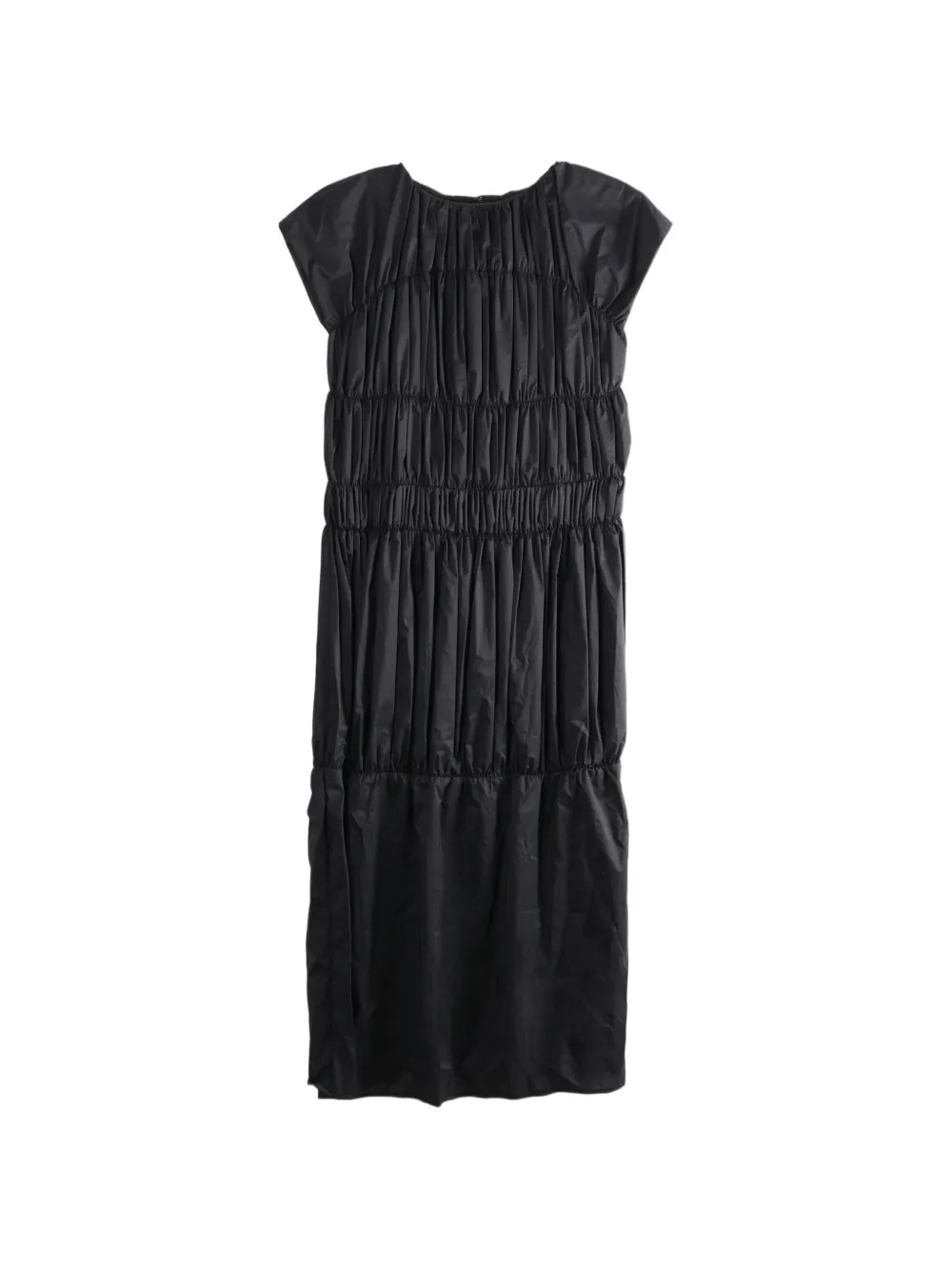 Amomento ruched tiered dress - Nero