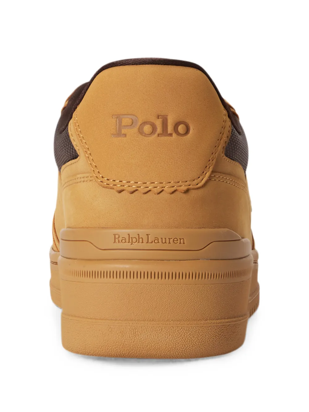 Polo Ralph Lauren Open Masters sneakers met nubuck vlakken Bruin