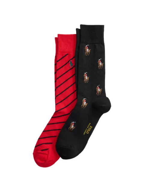 Polo Ralph Lauren Pony-motif striped socks