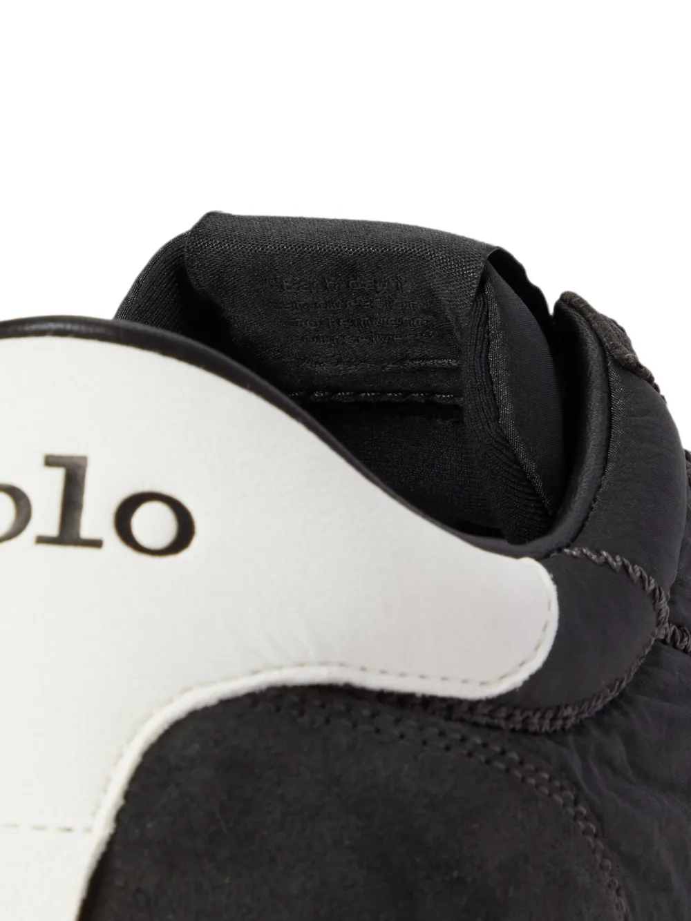 Polo Ralph Lauren Train 89 sneakers met suède vlakken Zwart