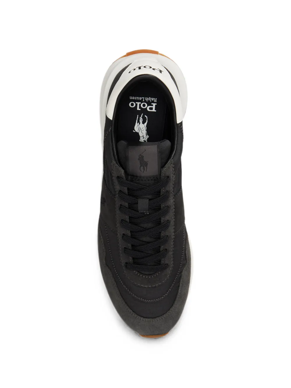 Polo Ralph Lauren Train 89 sneakers met suède vlakken Zwart