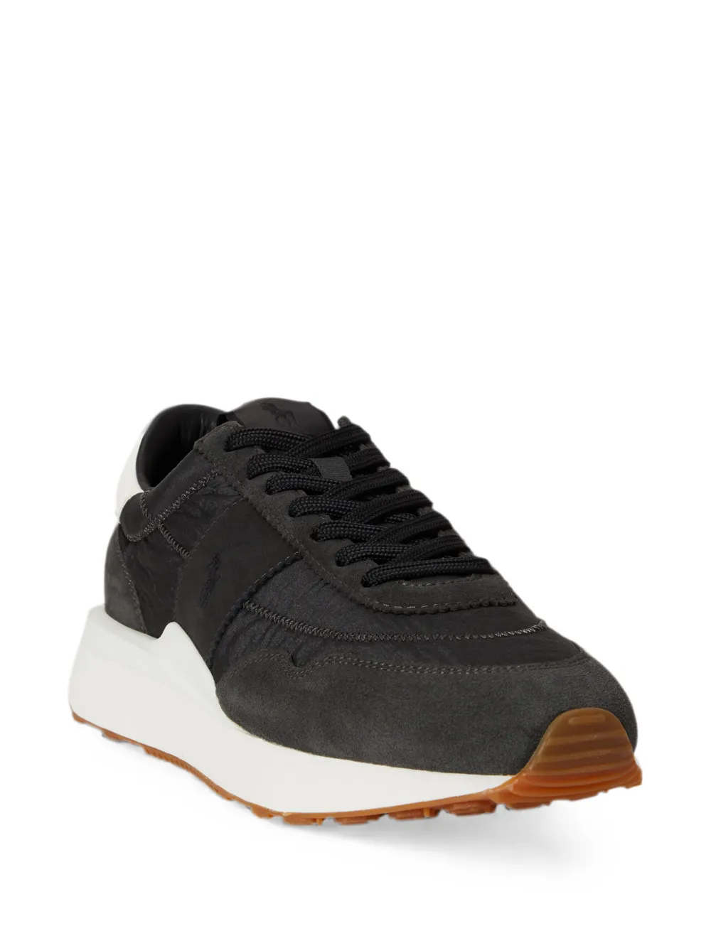Polo Ralph Lauren Train 89 sneakers met suède vlakken Zwart