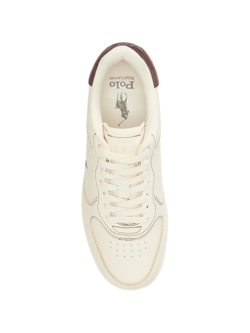 Polo Ralph Lauren Master Park leren sneakers Beige