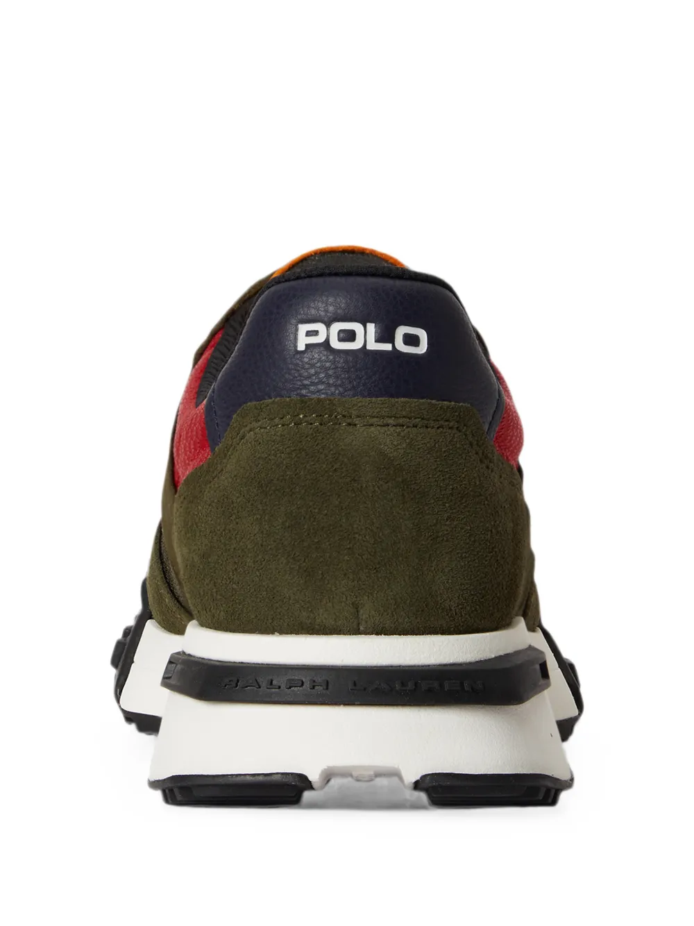 Polo Ralph Lauren Eldridge panelled leather sneakers Groen