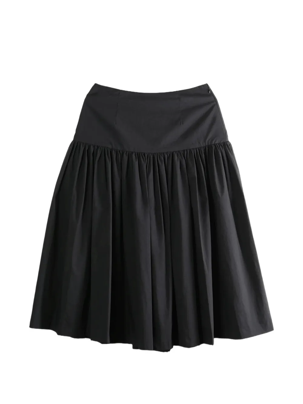 Amomento gathered A-line skirt - Nero