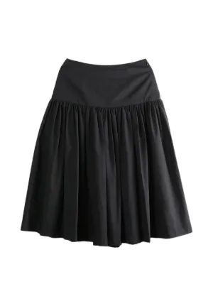 CFCL 定番　黒 フレアスカート リブ編み CFCL リブ ミニスカート | ブラック | FARFETCH JP