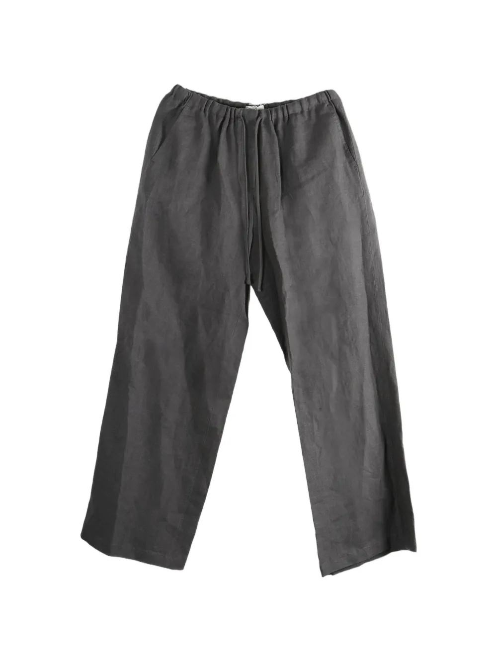 Amomento drawstring-waist wide-leg trousers - Grigio