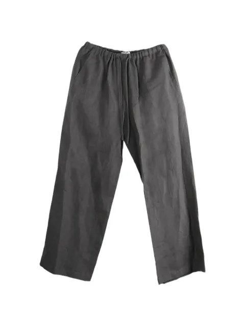 Amomento drawstring-waist wide-leg trousers