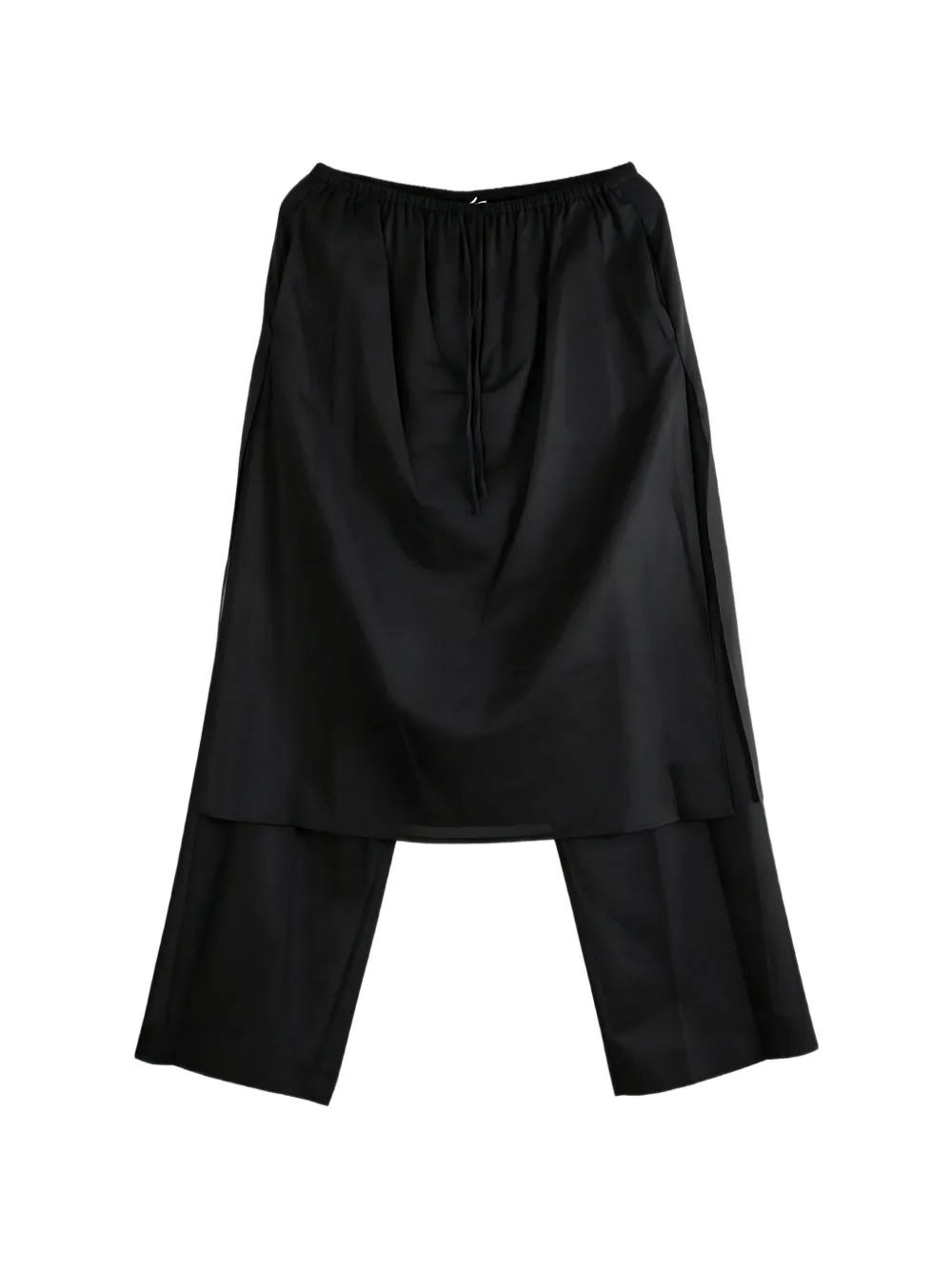 Amomento layered drawstring trousers - Nero