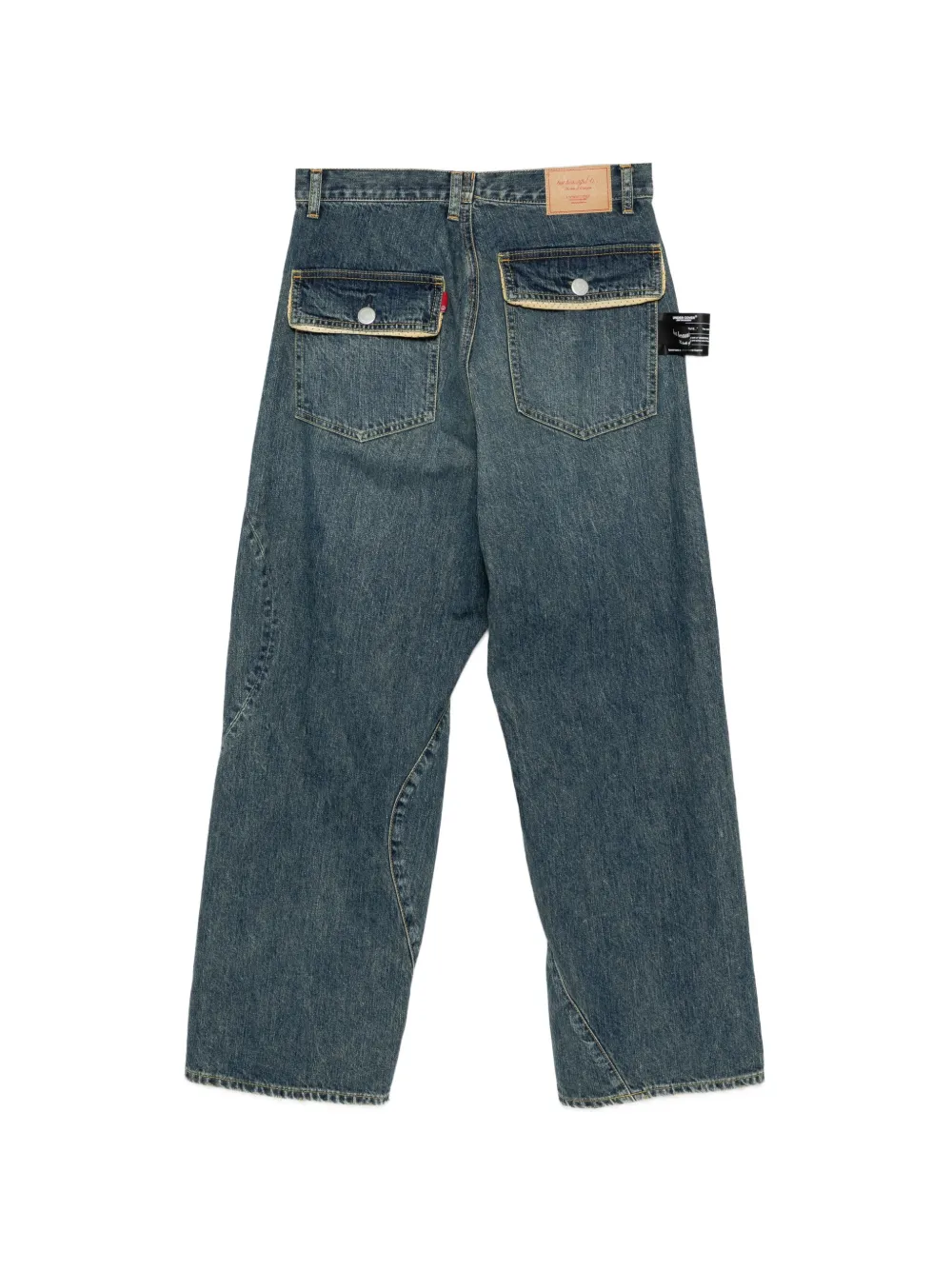 Undercover Gerafelde jeans Blauw