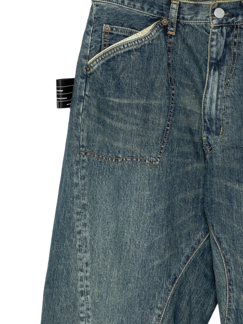 Undercover Gerafelde jeans Blauw
