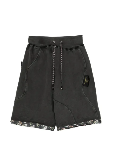 Undercover floral-trim drawstring sweat shorts