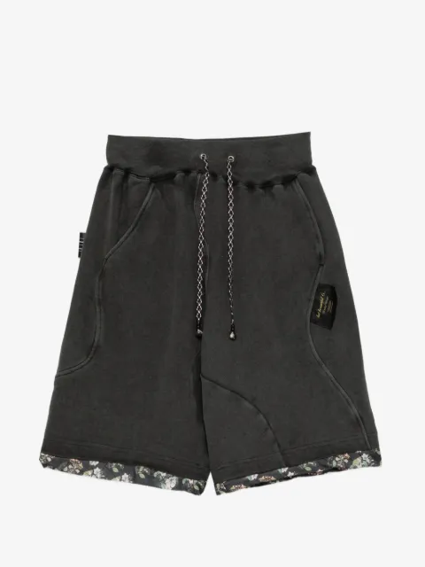 Undercover floral-trim drawstring sweat shorts