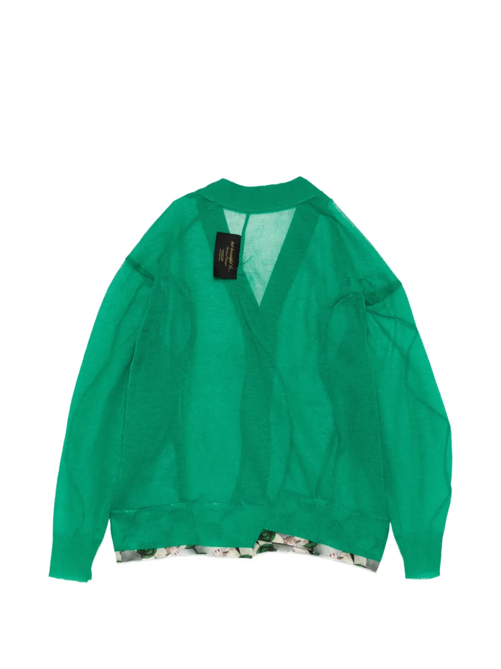 Undercover Vest met doorzichtige vlakken Groen