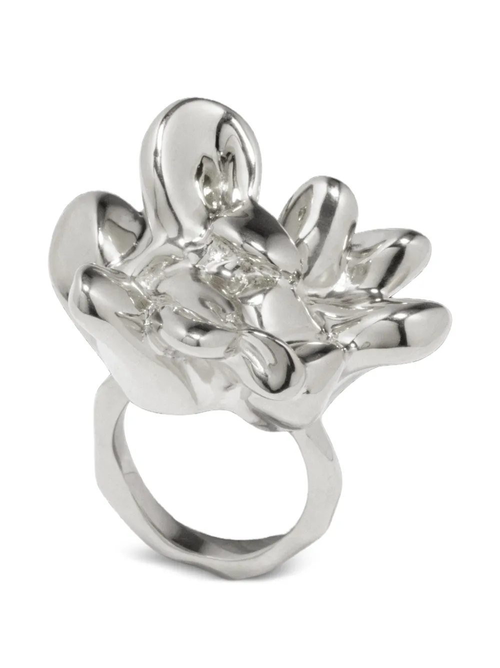 Completedworks Sculptural Statement Ring in Silver, view 3