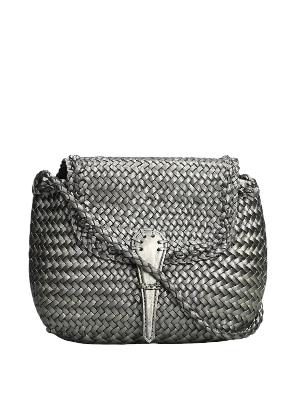 DRAGON DIFFUSION Citi woven leather tote bag - Grigio
