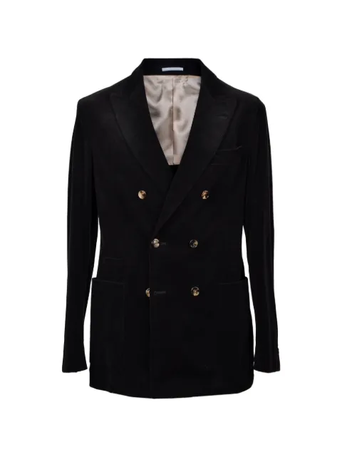 Brunello Cucinelli corduroy-texture double-breasted blazer