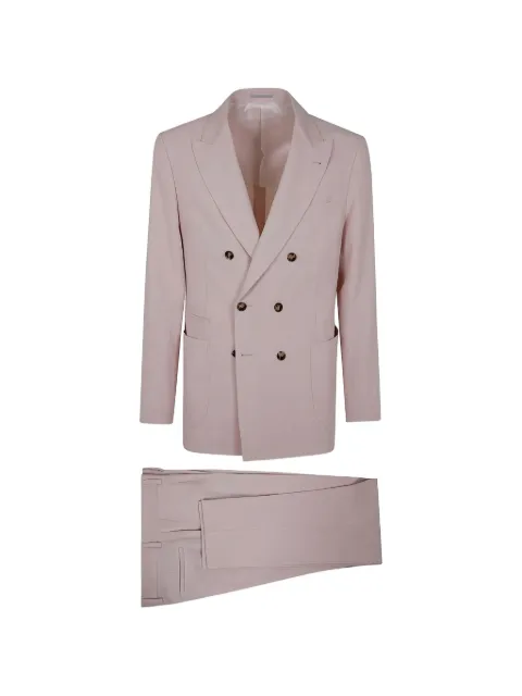 Brunello Cucinelli double-breasted linen suit