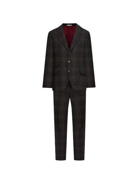 Brunello Cucinelli plaid-pattern suit
