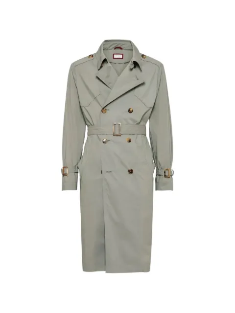 Brunello Cucinelli belted double-breasted trench coat