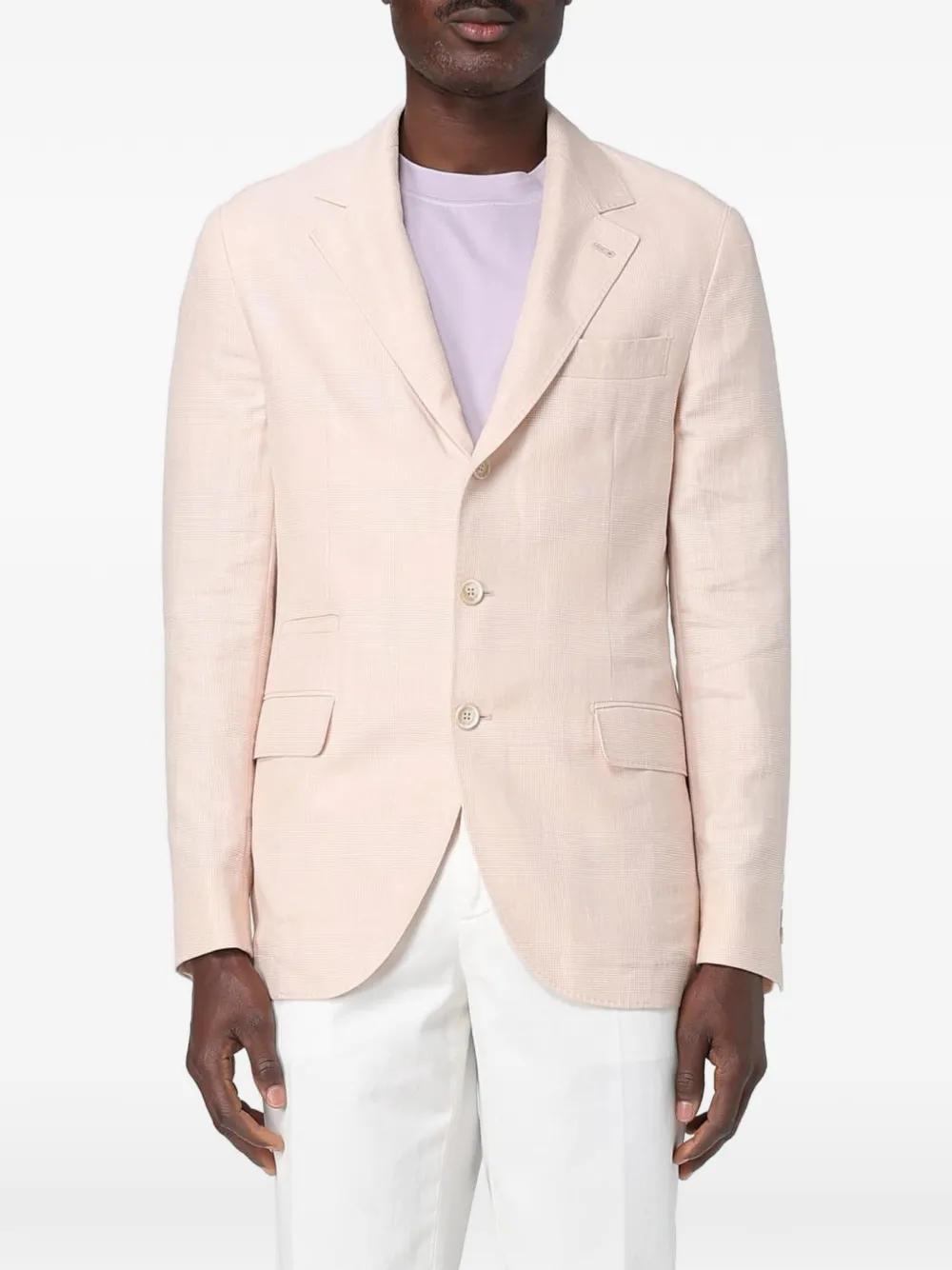 Brunello Cucinelli single-breasted notch-lapel blazer - Pink