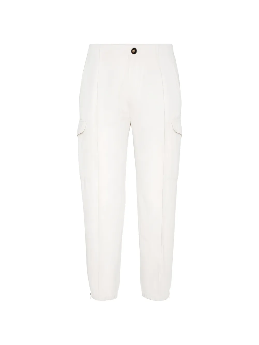 Brunello Cucinelli zip-cuff cargo pants - Weiß