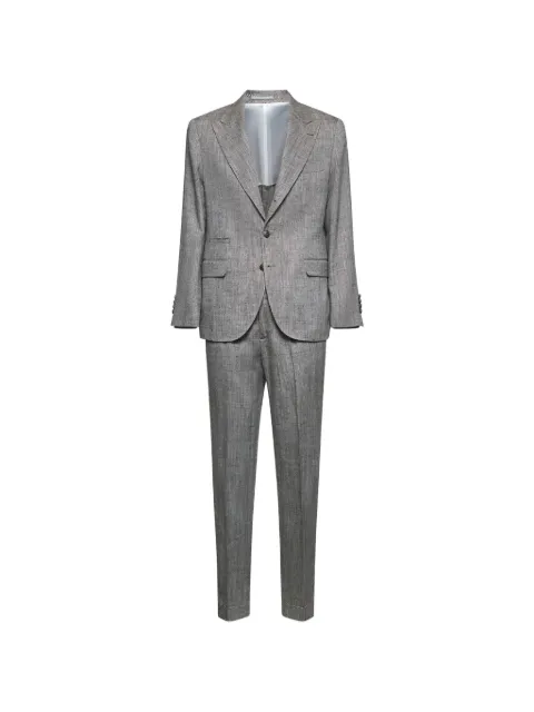 Brunello Cucinelli peaked-lapel single-breasted suit