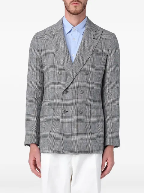 Brunello Cucinelli plaid double-breasted blazer