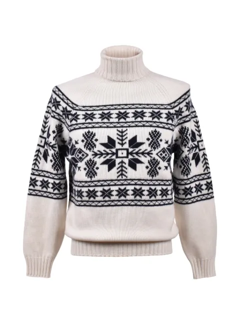 Brunello Cucinelli jacquard cashmere sweater