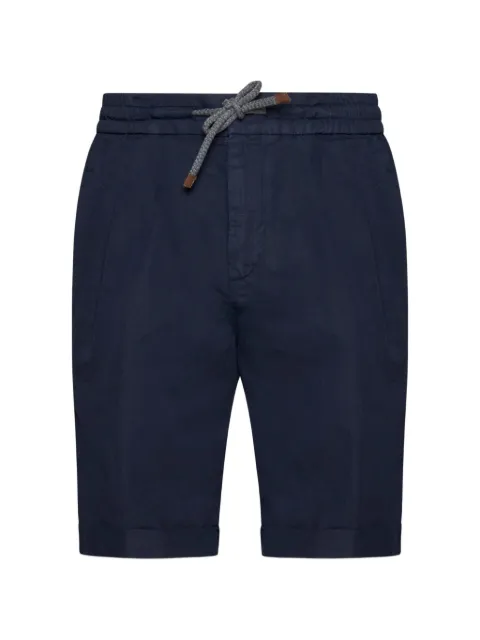 Brunello Cucinelli shorts de vestir con cordones en la pretina