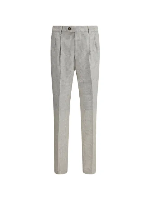 Brunello Cucinelli check-pattern tailored trousers