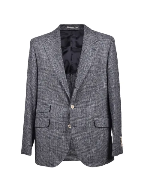 Brunello Cucinelli check wool-blend suit