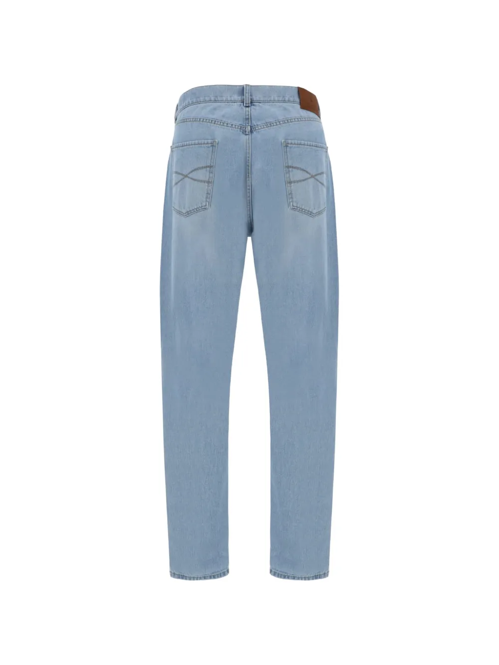  Brunello Cucinelli Vaqueros Con Parche Del Logo - Azul 
