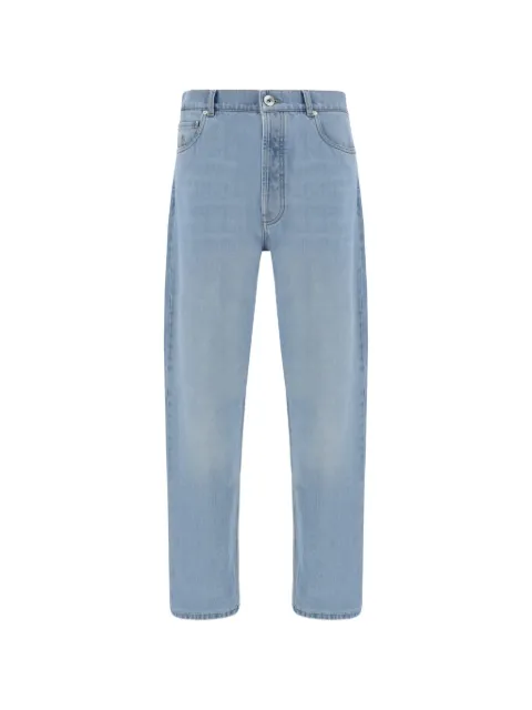 Brunello Cucinelli logo-patch jeans