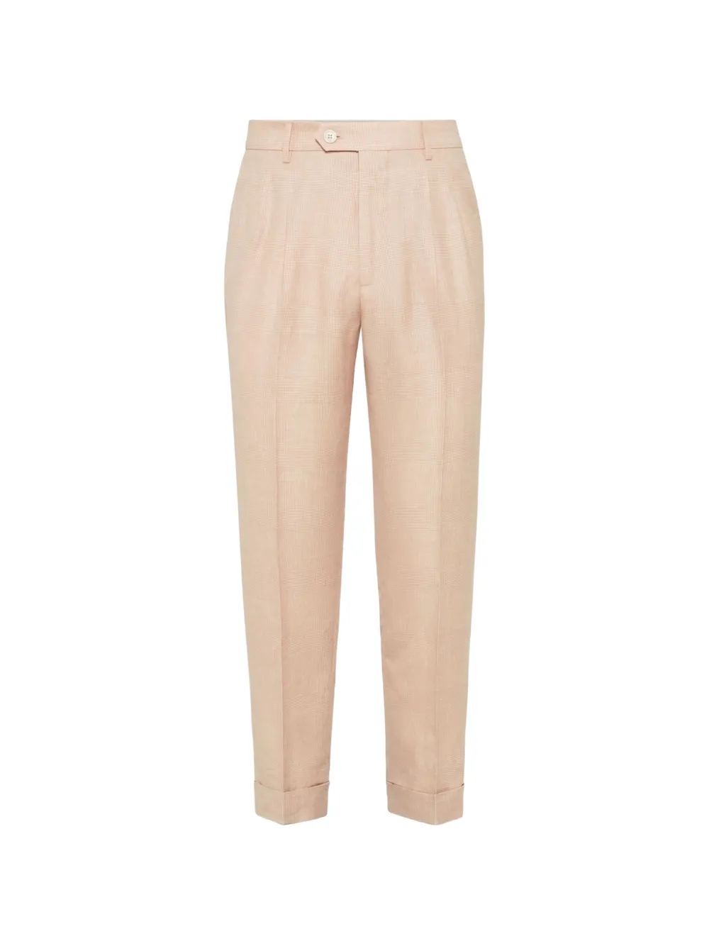 Brunello Cucinelli Papaya pleated-design trousers - Toni neutri