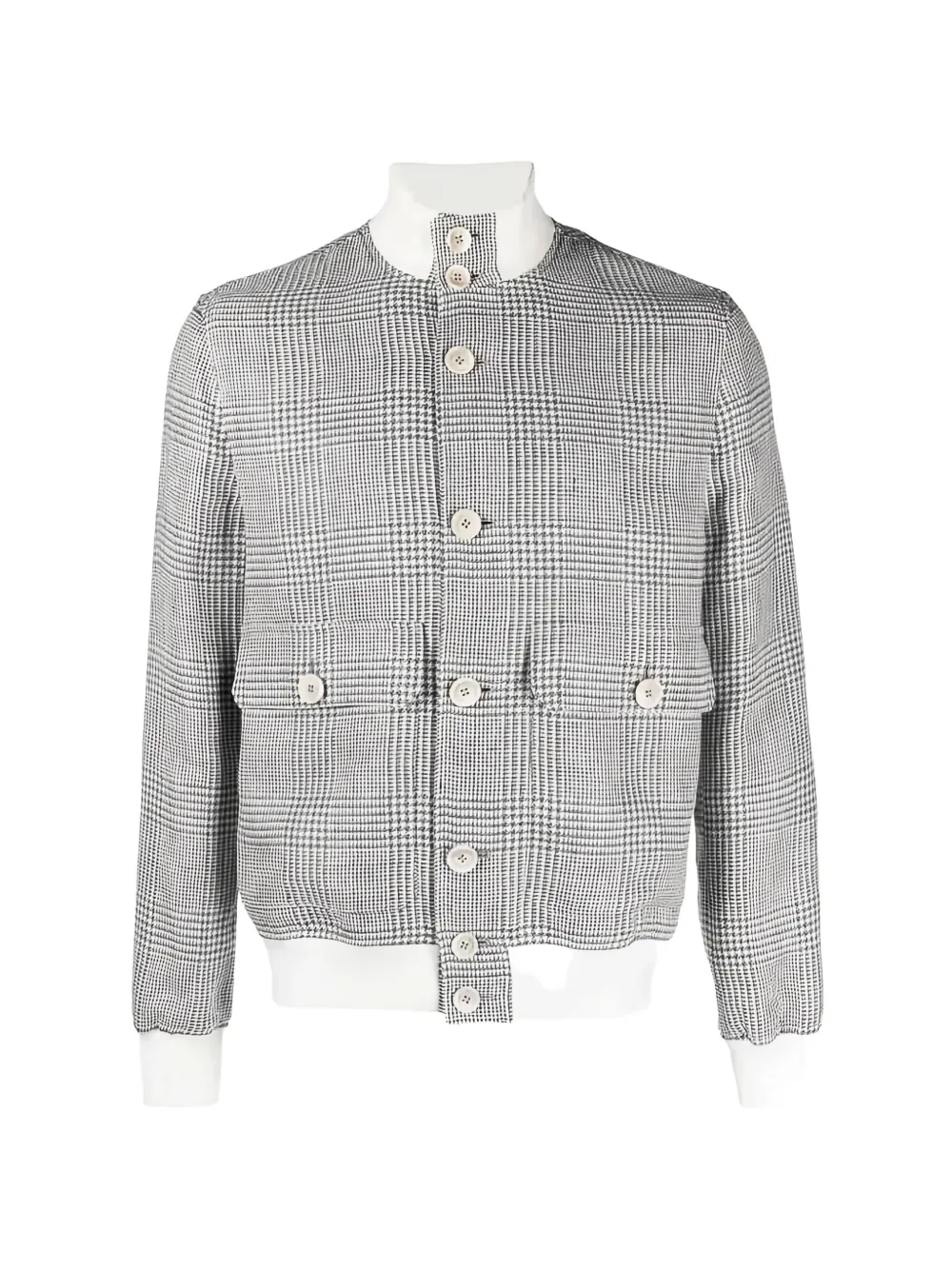 Brunello Cucinelli plaid button-up jacket - Grau