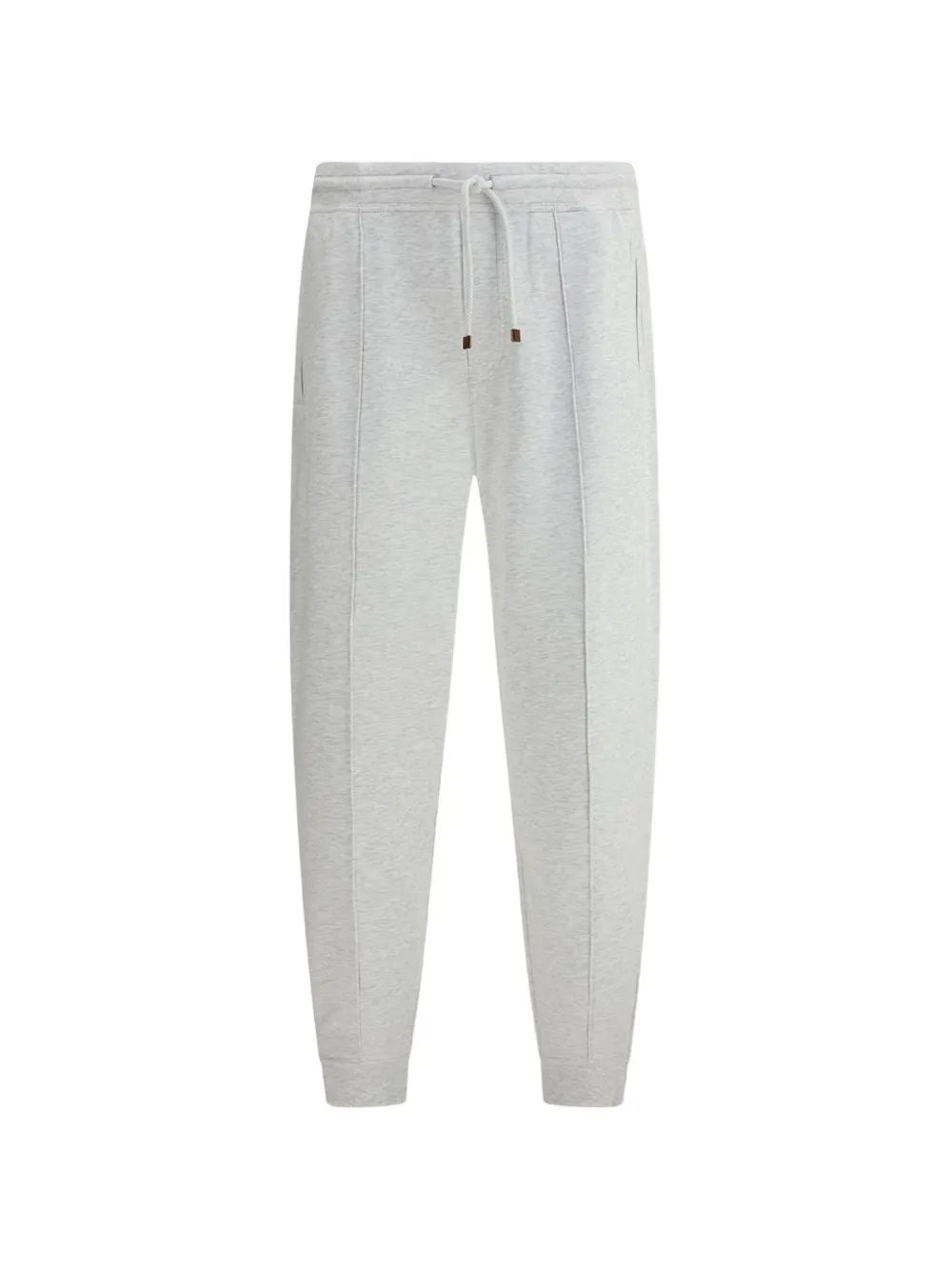 Brunello Cucinelli tailored-pleat track pants - Grigio