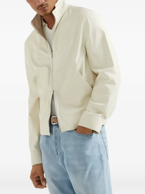 Brunello Cucinelli ジップアップ ジャケット | ニュートラル