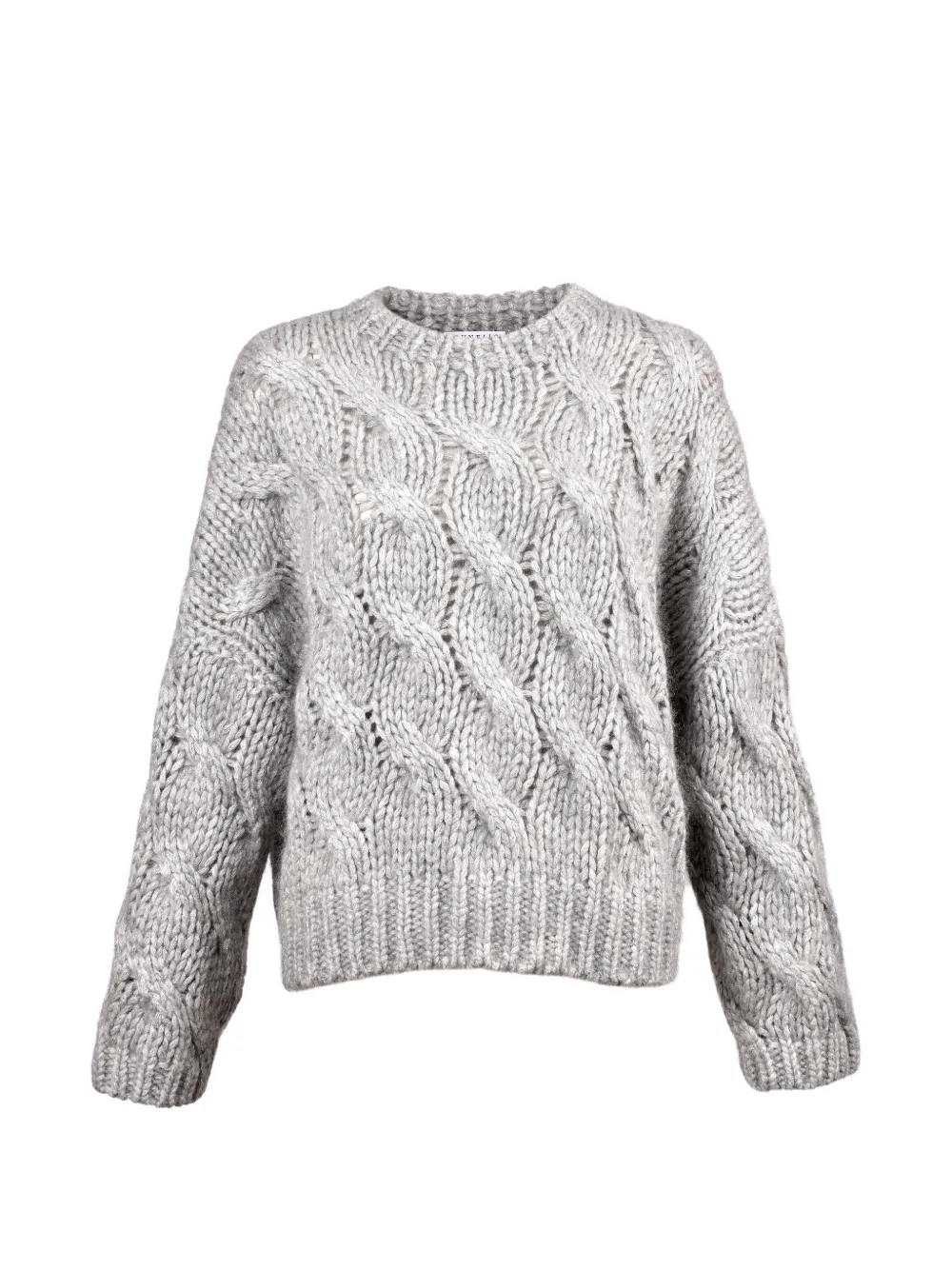 Brunello Cucinelli cable-knit sweater - Grey