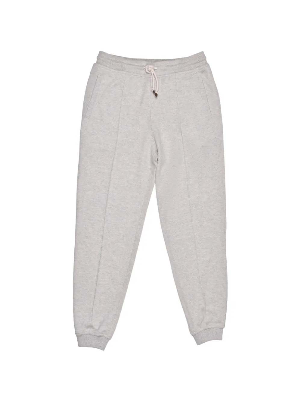 Brunello Cucinelli drawstring cashmere track pants - Grigio