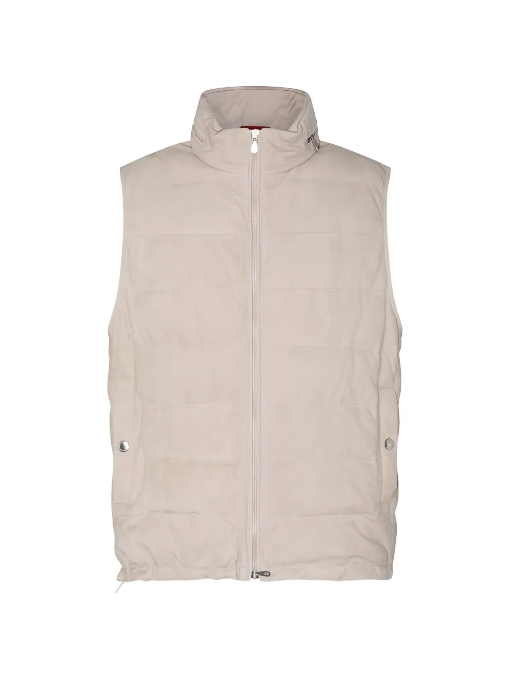 Brunello Cucinelli quilted leather gilet - Neutrals