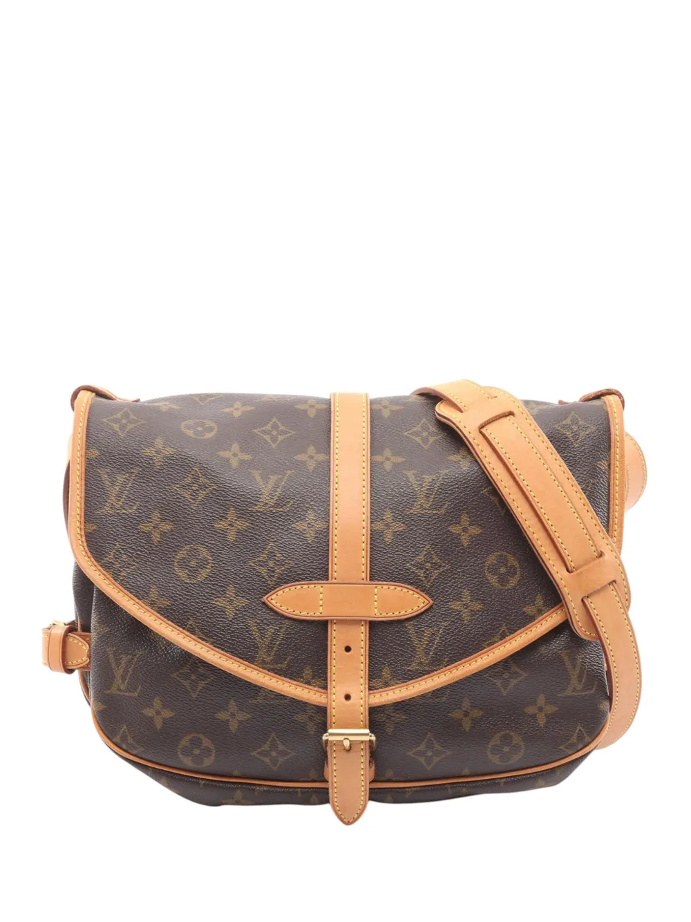 Louis Vuitton Pre-Owned 2001 Monogram Saumur 30 crossbody bag - Marrone
