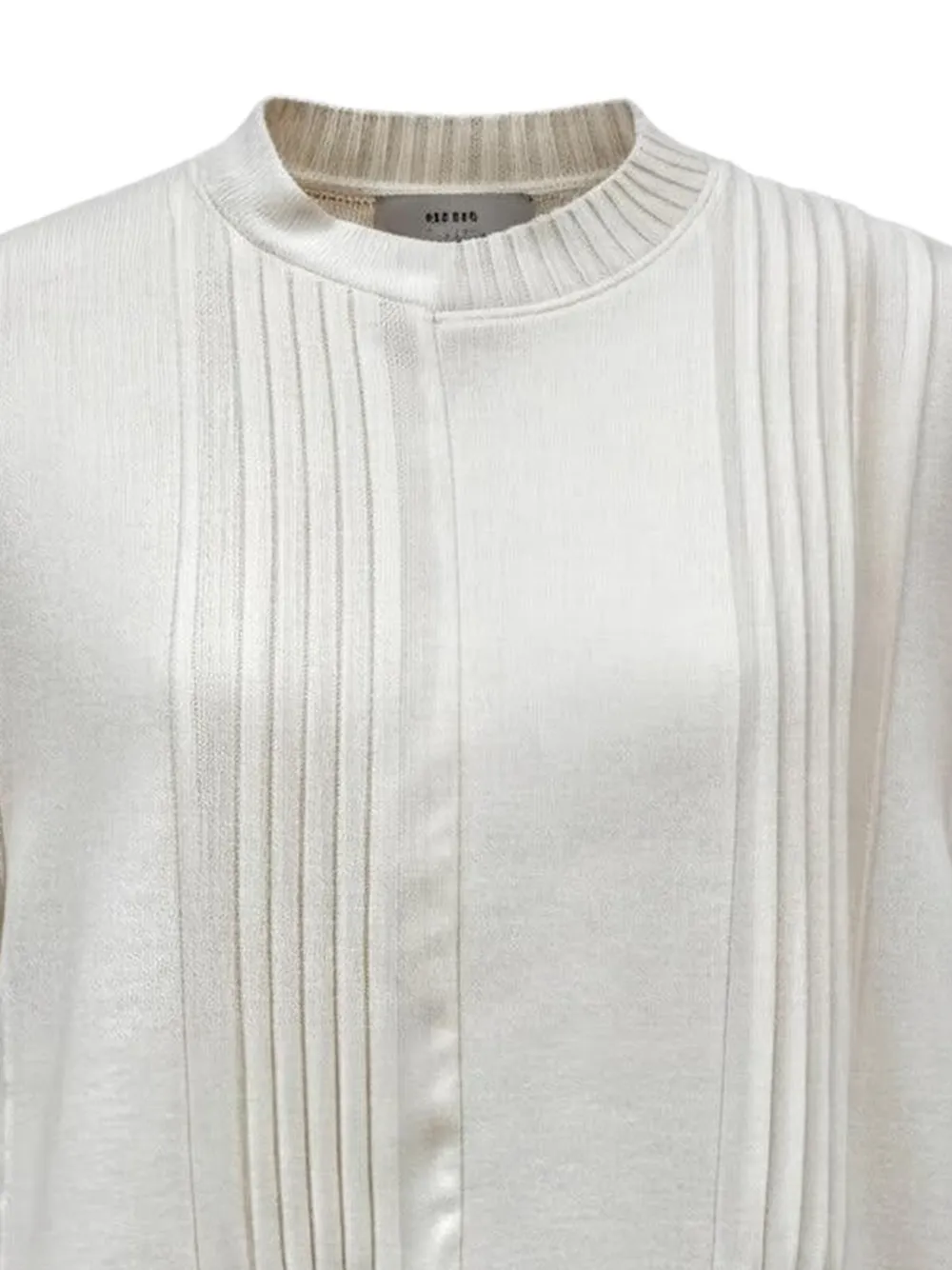 sacai Geplooid T-shirt met ruches Wit