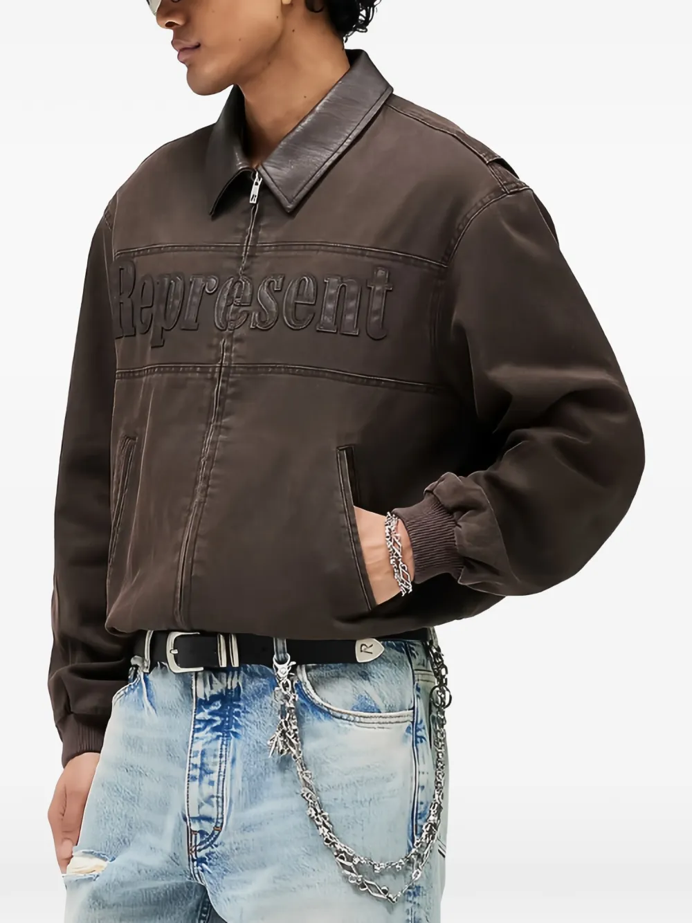 Represent Roscoe Jacket In Brown