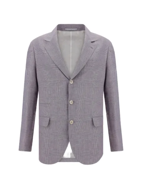 Brunello Cucinelli check-pattern blazer