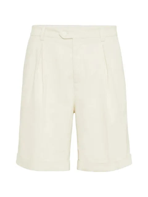 Brunello Cucinelli pleated corduroy shorts