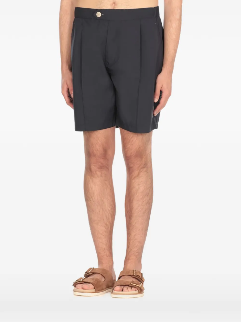 Brunello Cucinelli pleated tailored shorts - Blue