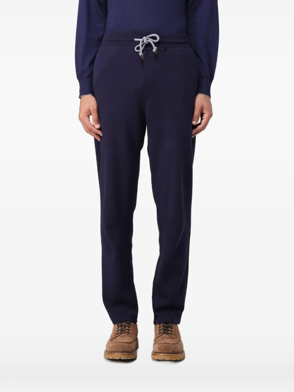 Brunello Cucinelli drawstring trousers - Blu